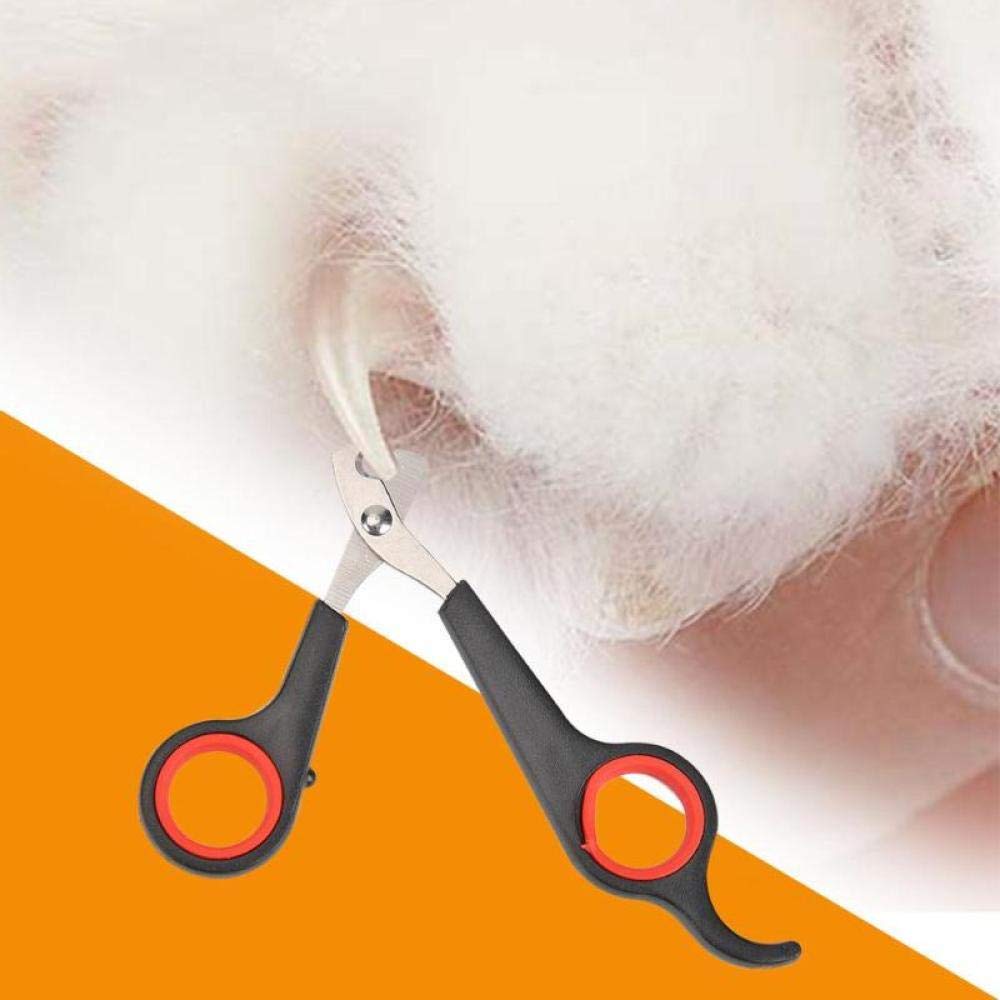 Obcinacz do paznokci dla zwierząt domowych pies kot paznokcie nożyczki do cięcia dla zwierzęcia szczeniaka pazur manicure obcinacz ze stali nierdzewnej 100 szt. czerwony