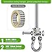 Dolibest Swing Hangers with Bearing - 2 Pack Stainless Steel 304 Hardware Hooks for Wood & Metal Beams, Ideal for Hanging Hammocks, Yoga Swings, Porch Swing, Boxing Bag 1500 LB Capacity -5''x M2/5''
