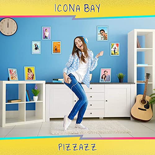 ICONA BAY 5x7 Bilderrahmen, pastellblauer massiver Holzrahmen im skandinavischen Stil für Fotos, Pizzazz-Kollektion – Ansicht 3