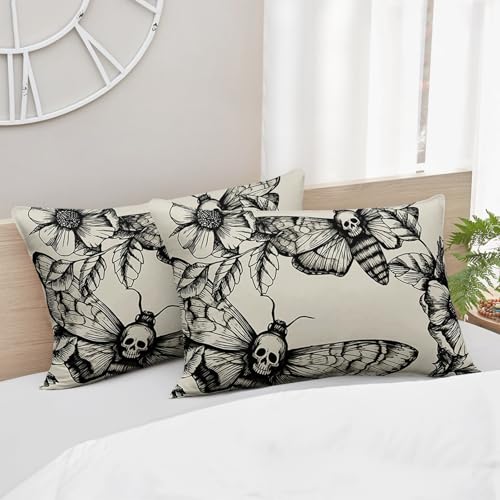 Parure de lit papillon de mort 1 personne drap housse 2 taies - 8