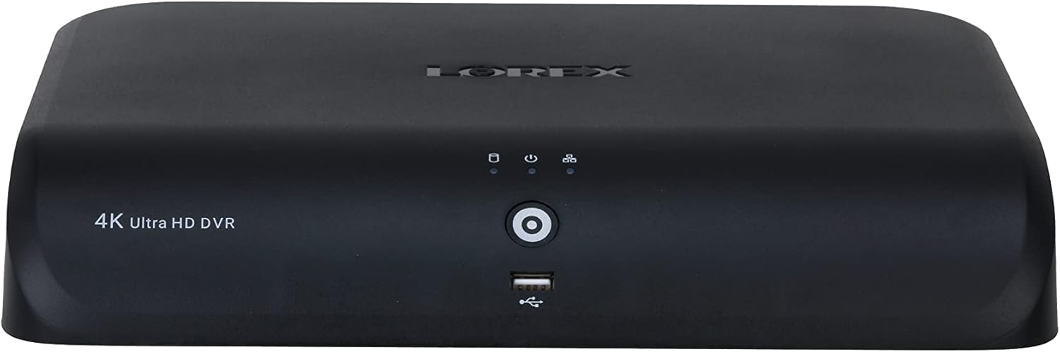 Lorex D871A81B 4K 8-Channel Wired DVR, 1TB with Smart Motion Detection, Face Recognition and Smart Home Voice Control