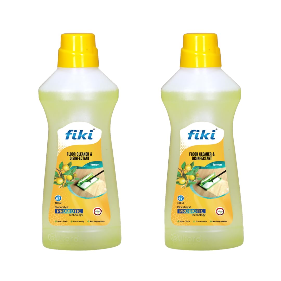 FIKI - E7 Floor cleaner & Disinfectant | Disinfectant Surface cleaner | All Floor Cleaner | Kills 99.9% Germs | Enzymatic cleaner | Lavender | 500 ml (lemon) | pack of 2 (B0C58ZS2S6) Amazon Price History, Amazon Price Tracker