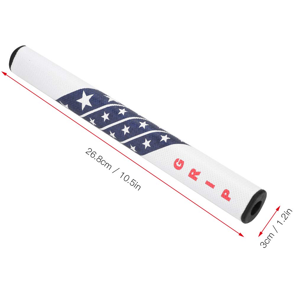 Vbestlife Uchwyt golfowy do golfa Putter antypoślizgowy uchwyt golfowy do golfa Super stabilny, wygodny uchwyt (kolor biały)