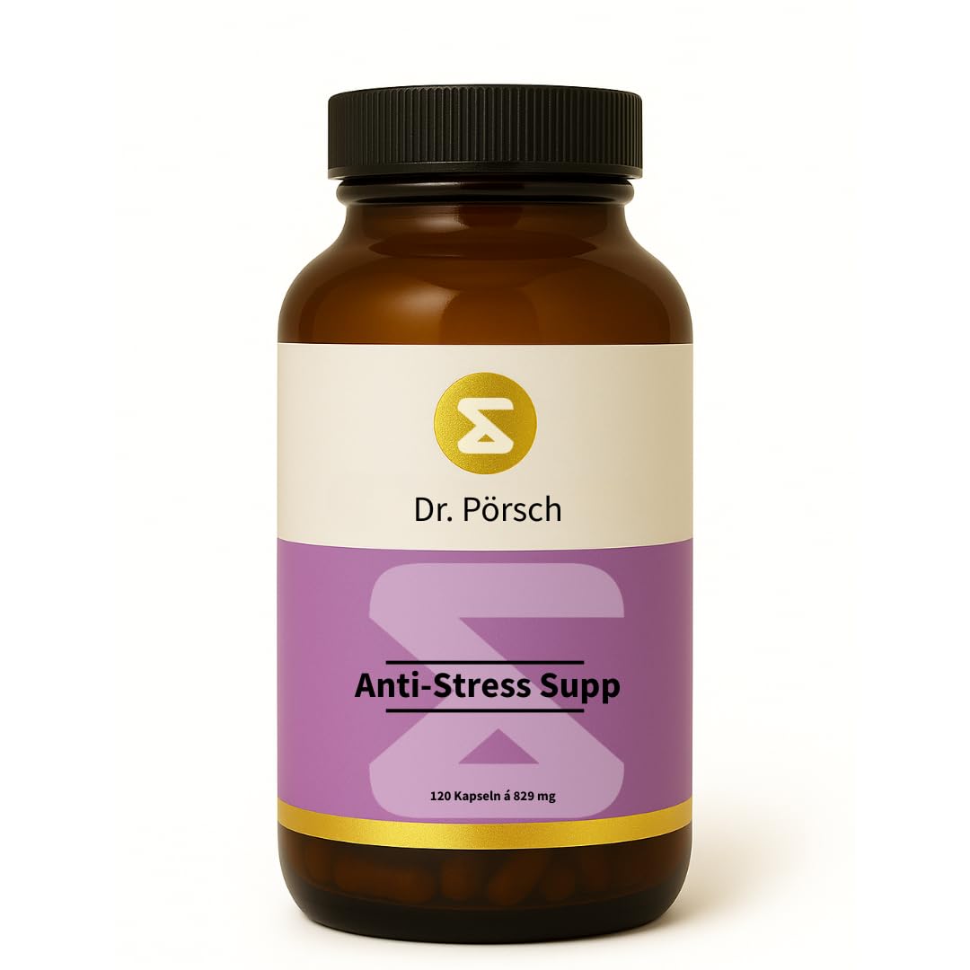 Anti-Stress Kapseln mit GABA, Curcuma & Mariendistel – Vegan & ohne Zusatzstoffe – Entspannung, Schlaf & Leber-Detox – Made in Germany