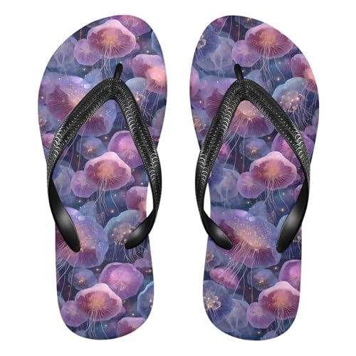 Flip Flop Sandals Surreal Jellyfish Print for Women Men Beach Outdoor XS