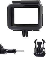 Vista 3 de Soporte de marco protector compatible con GoPro Hero 7/6/5/(2018), carcasa protectora de cámara de acción negra con soporte de liberación rápida