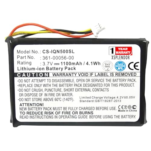 XSPLENDOR CS 1100mAh Replacement Battery for Nuvi 30 Nuvi 50 Nuvi 50LM Nuvi 55LM Nuvi 55LMT PN 361-00056-00