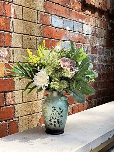 Wakisaki WK-FLWR-203 Faux Flowers In Ceramic Vase, Artificial Flower Arrangement Decoration thumb #7