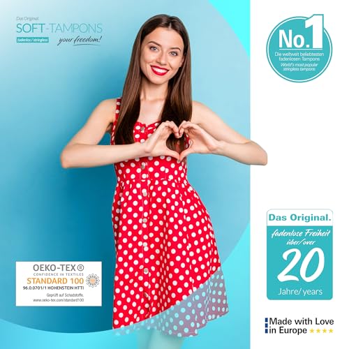 JOYDIVISION Soft-Tampons professional | 50 Stück | fadenlose Tampons Für Sport, Schwim Men & Spa | Men struationsschwämmchen ultra soft | leichtes Einführen & Entfernen | Softtampon Ohne Faden