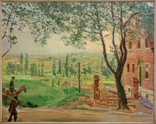 Poster Max Slevogt Rotes Haus an Der Landauer Straße Toile Déco Murale 60x90cm