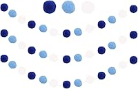 Vista 9 de Zwiebeco Guirnalda de bolas rojas y negras y blancas para cumpleaños, baby shower, boda, despedida de soltera, habitación de niños, guardería, aula