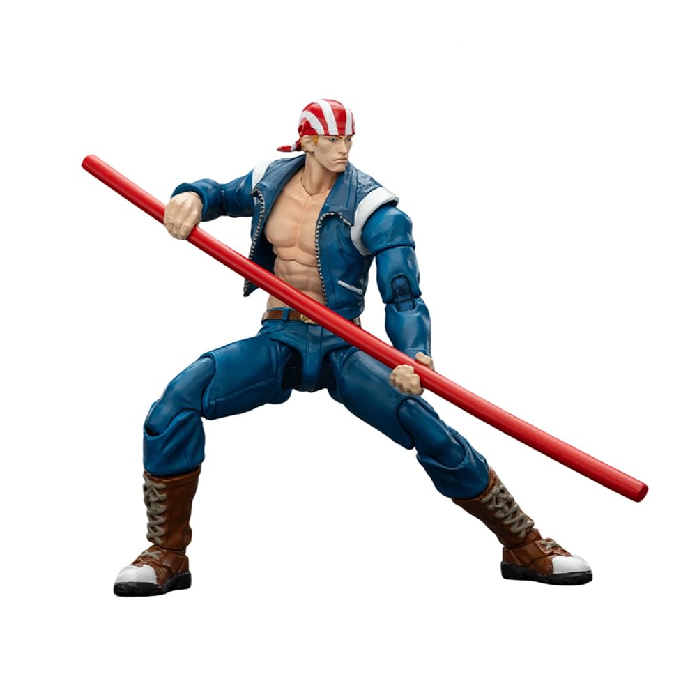 JOYTOY SNK The King of Fighters KOF 98UM '97 Special Team Billy Kane Action Figure 1:18 Scale 4.8" Tall, Interchangeable Heads, Hands & Accessories — image 1