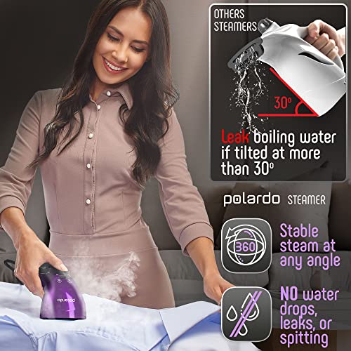 Clothing Steamer, Travel Size, Vacation Essentials, Handheld Portable Garment Steamer, Small Hand Held Steamer For Any Fabrics, Steamer For Clothes, Us Travel Must Haves (Purple) #TOP4