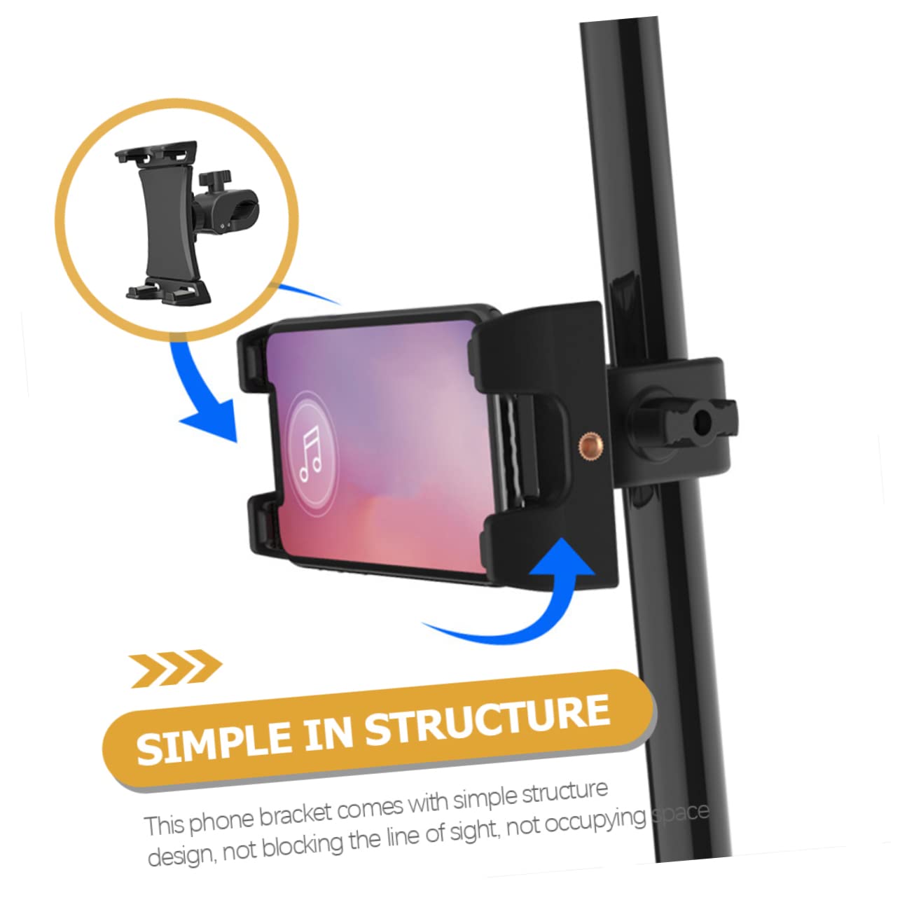 PLAFOPE Soporte para Teléfono De Bicicleta y Rotatorio Porta Móvil De Alta Resistencia Montaje Seguro para Ciclismo y Motocicleta Compatible Mayoría De Smartphones