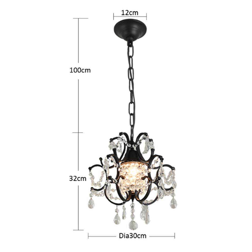 LEOSHI Lámpara de araña Moderna con Brillo de Cristal, lámpara de Metal, lámpara de Techo Colgante de Cristal para Estudio de Dormitorio Made in China