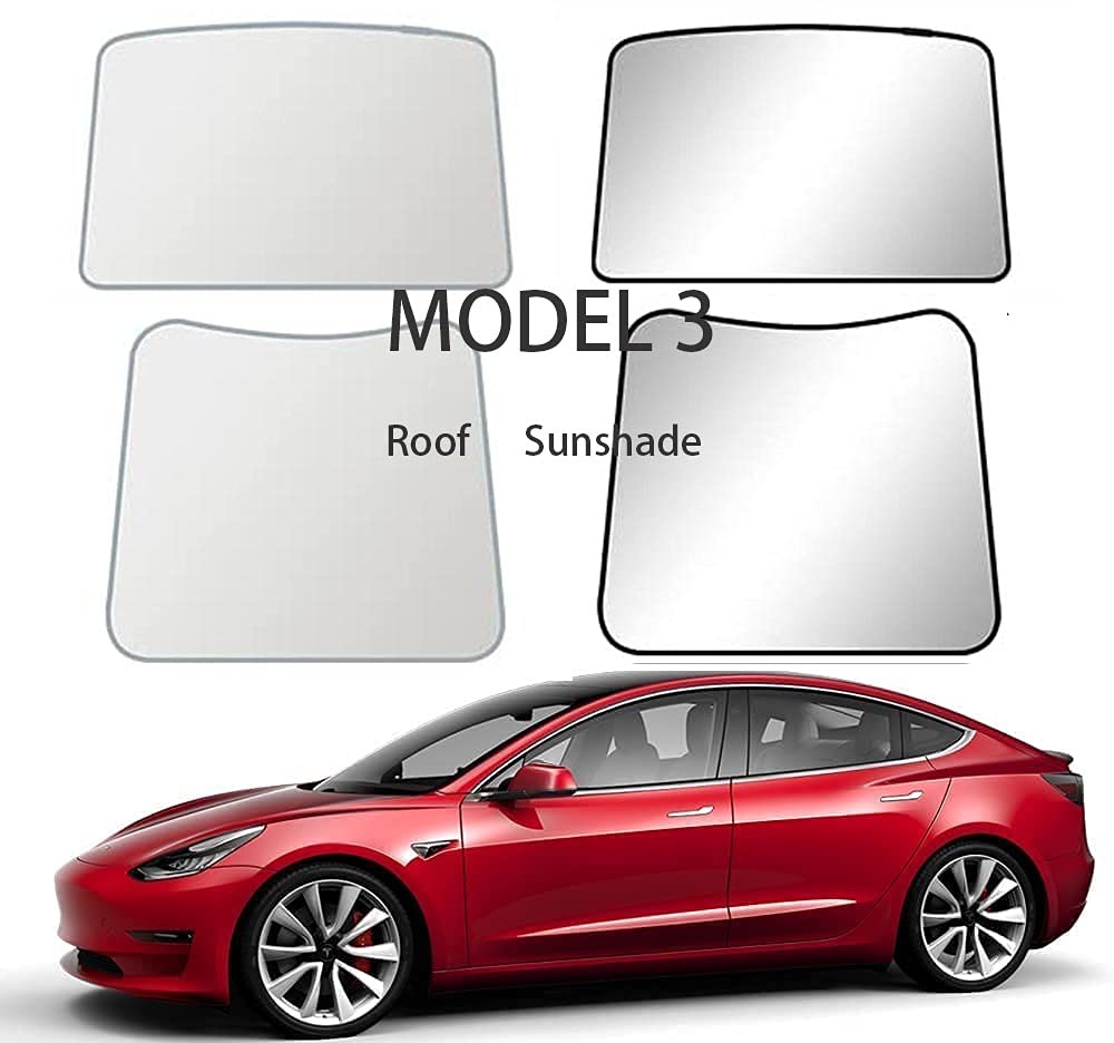 Buy Tesla Model 3 Sunshade Roof Rear Window with Uv/Heat Insulation