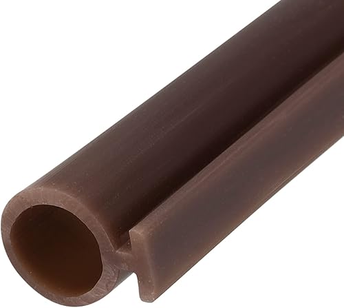 Miniatura 8 de Burlete de ventana tipo bombilla (0.276 in x 9.8 ft), 1 unidad, tira de sellado de silicona para montaje en ranura en T se adapta a 0.197 in, para