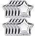 10 Assiettes en Papier étoiles argentées, Assiettes en Papier jetables étoiles à Cinq Branches de 7 Pouces, Fournitures de Vaisselle pour Noël, dîner, Mariage, Anniversaire et Pique-Nique