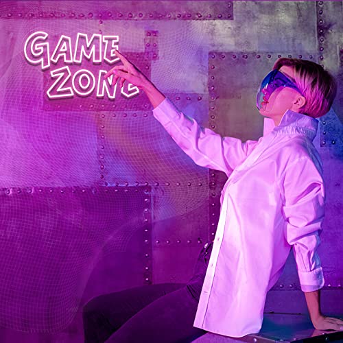 Yikbik Gaming Neon Sign, Game Zone Neon Signs For Wall Decor, Gamer Neon Sign For Room Decor - Neon Gaming Sign For Gamer Room Decor - Led Sign Best Gamer Gifts For Teen Boys, Kids(Pink) #TOP6