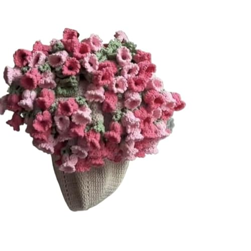 Manta De Flores Crochet,Crochet Roses Bouquet Manta De Ramo Rosas Hecha A Mano, Paquete Ganchillo, Regalo Creativo Hecho(1)