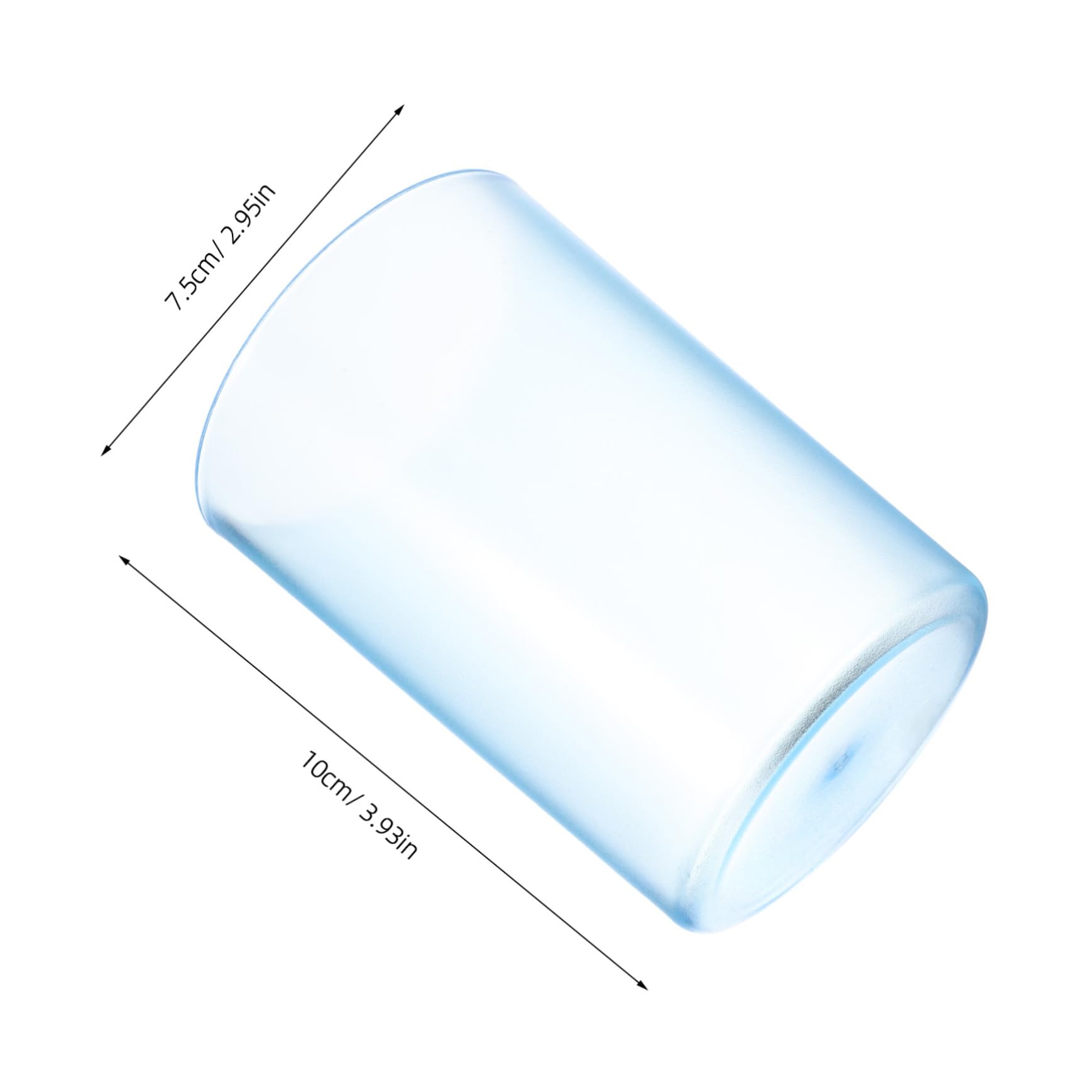 Transparent Toothbrush Cups Gargle Mug for Oral Care Creative Drinking Cup for Adults Blue High Density Elegant Design Multi Use for Bathroom Kitchen