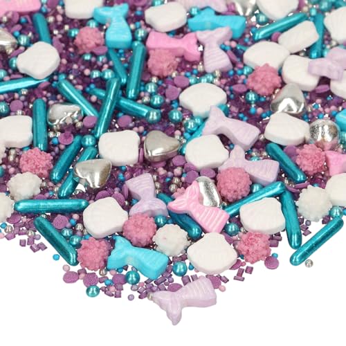 FunCakes 3D Sprinkle Medley Miracle Mermaid: Zuckerstreusel, Guter Geschmack, gut zum Dekorieren von Kuchen, Torten und Cakes, Sprinkle Mix - 70g