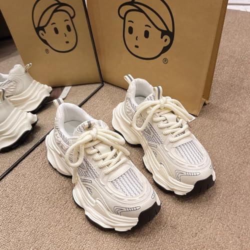 TERBOFIN Platform Fashion Sneakers for Women Mesh Breathable Walking Shoes Tennis Shoes Comfort4