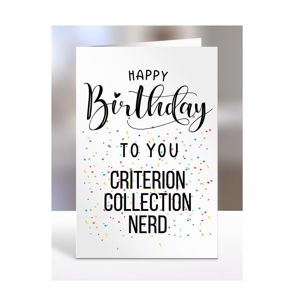 Happy Birthday To You Criterion Collection Nerd Card, Gifts for Men, Women, Presents for Man, Woman or Person, Greetings Card, Funny, Joke, Silly, Gag, A5-127a_87 — image 1