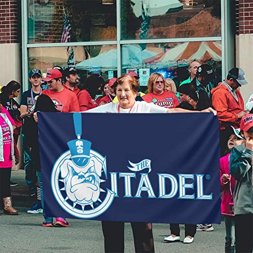 The Cita-Del Bulldogs Logo Banner Breeze Flag Double sided Outdoor Flags Home Flag Garden Flag 3 'X 5' Ft