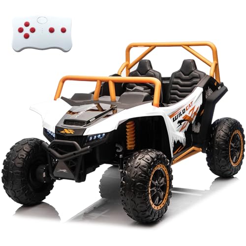 Image of NEWQIDA XXXL 24V Ride on Toys for Big Kids UTV Licensed Arctic CAT, White