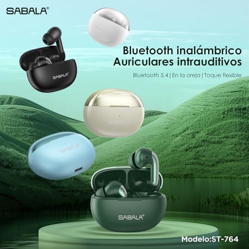 Fone de ouvido sem fio Earbuds Bluetooth 5.4 com Som Imersivo, Microfone Integrado, Cancelamento De