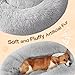 JOLLYVOGUE Dog & Cat Bed, Calming Anti-Anxiety Pet Bed for Small Dogs, Fluffy Donut Cushion for Small and Medium Pets (20