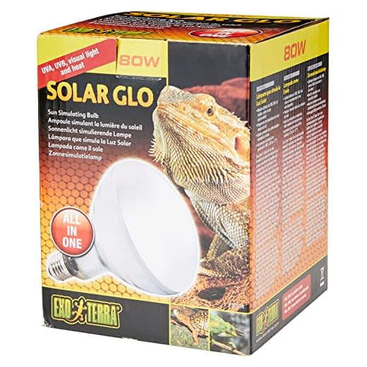 Exo Terra Solar Glo, Sonnenlicht simulierende Lampe, 80W, Fassung E27