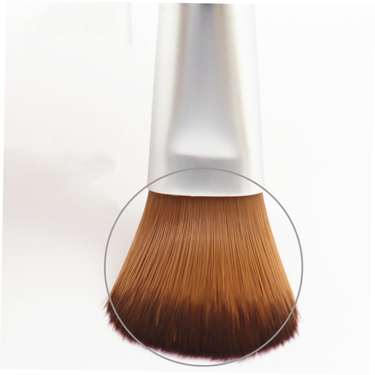 FOYTOKI Cosmetic Makeup Foundation Mini Brush 2pcs Short Wooden Handle Brushes Soft Dense and Comfortable for All Skin