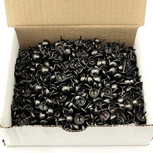 Super Sewing Supplies for C.S. Osborne 1000 Pcs 7/16" Diameter Black Nickel Nail #7140-BN-1/2 Tacks