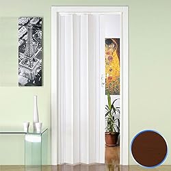 Forte Puerta Plegable de Interior de PVC Nuez 88,5x214 cm Mod.Luciana