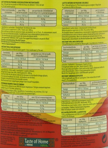 Nestle Nido Milk Powder, Imported, (400 gm), 14.1-Ounce Cans (Pack of 3)