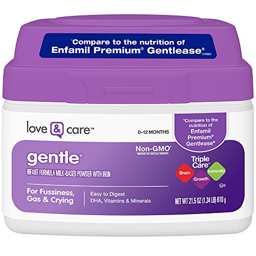 Love & Care Gentle Infant Formula Milk-Based Powder with Iron, 21.5 Ounce