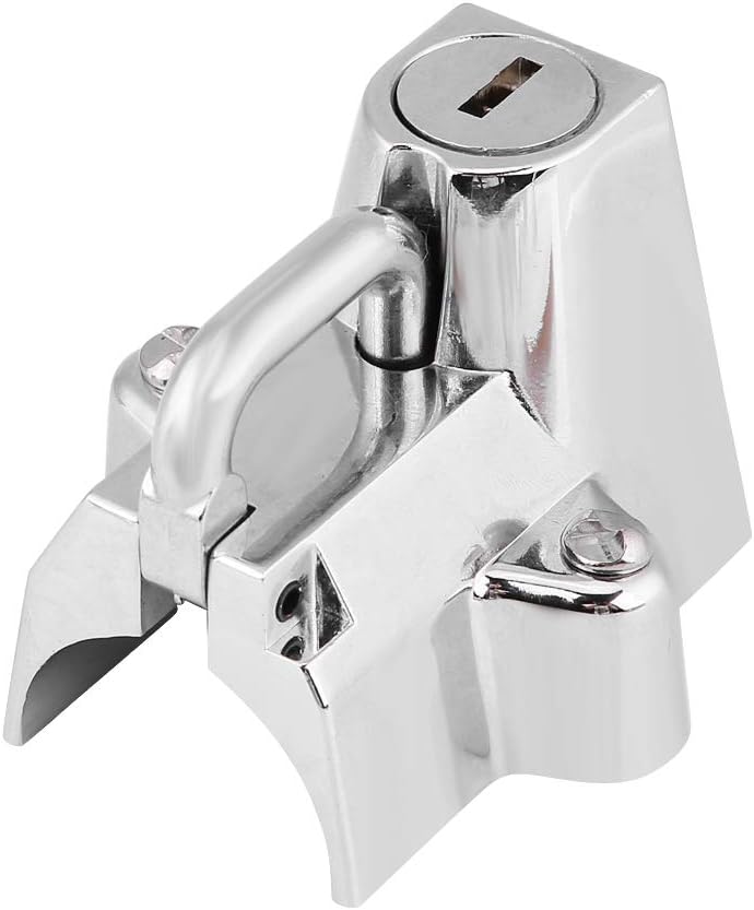 Motorcycle Helmet Lock,Plating Color Motorcycle Helmet Lock for Cruiser,Motorcycles and Bikes (Chrome)