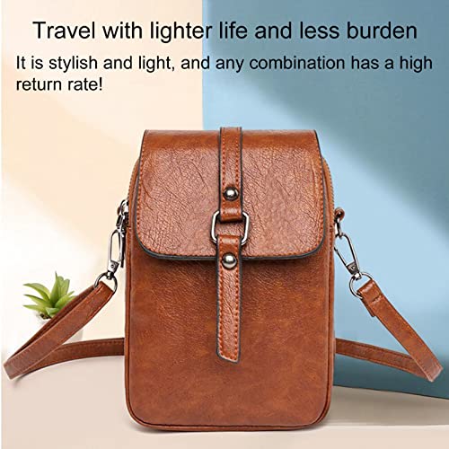 Bolsa de ombro multicamadas espessas cor sólida bolsa feminina bolsas de mão presentes, Vermelho