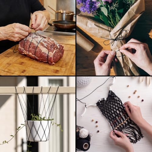 Vaincre 2PCS 328Ft 2MM Natural Cotton Twine String, Black — view 5