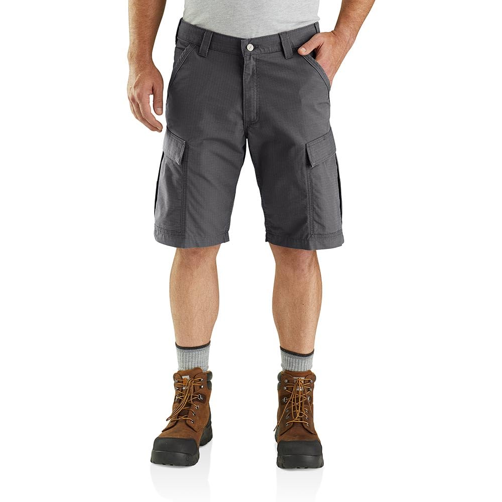 Carhartt Men's Force Relaxed Fit Ripstop Cargo Work Short, Shadow, 31