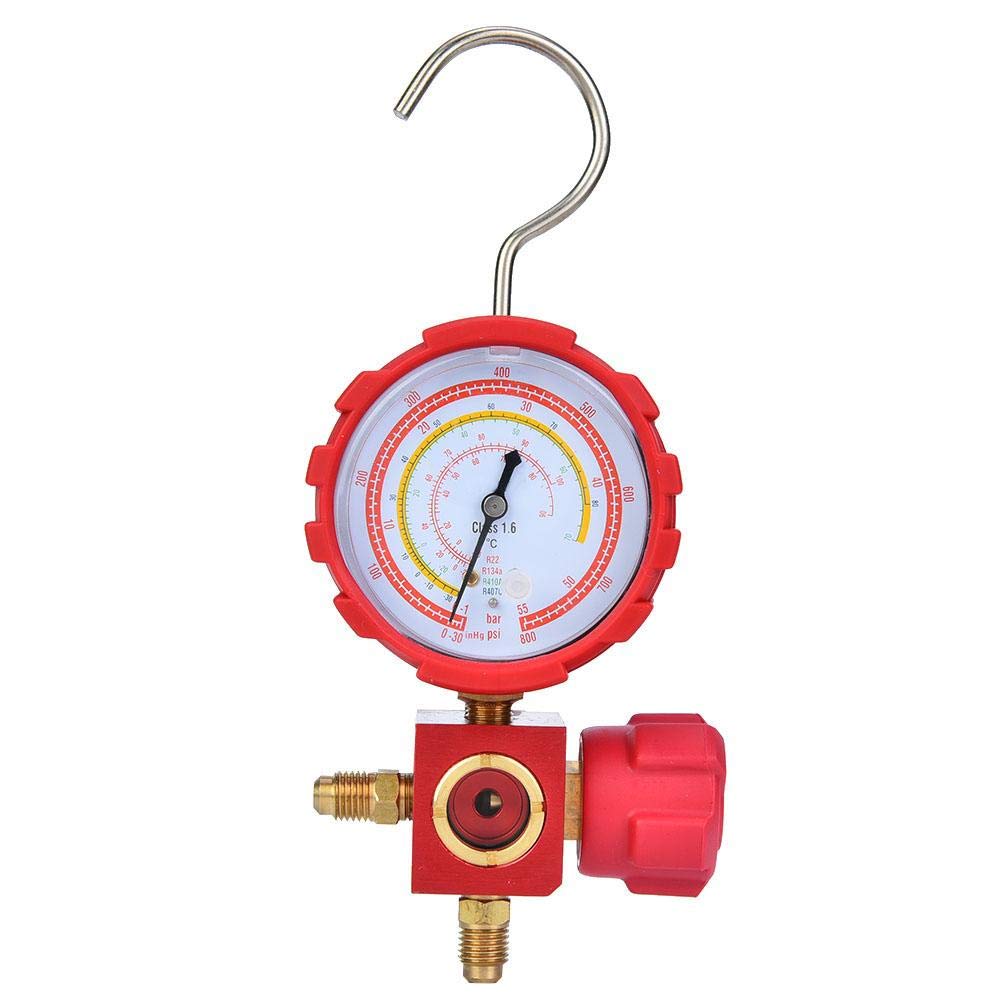 Air Condition Manifold Gauge, G1/4 Pipe Thread High Pressure A/C Manifold Gauge Refrigeration