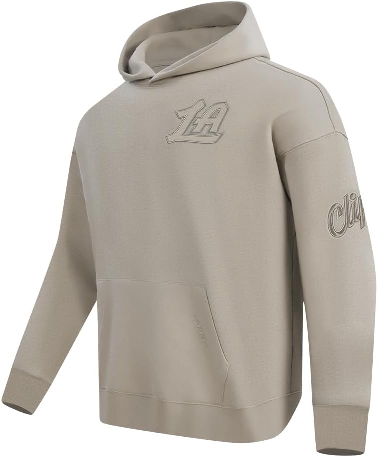 Pro Standard Mens NBA Los Angeles Clippers Neutral Pull Over Hoodie Taupe Xl - Image 3