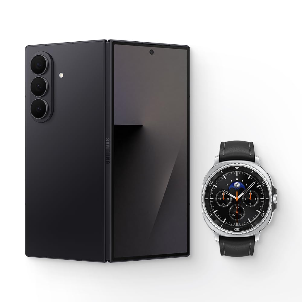 Samsung Galaxy Z Fold 7 256GB Jet Black w/Galaxy Watch8 Classic BT