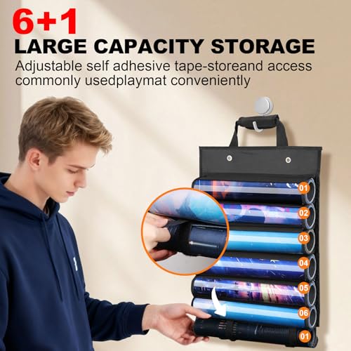 MTG Playmat Holder & Organizer Solution - Stores 6 TCG Mats + 1 Tube - image 4