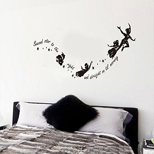 Quickstick Peter Pan Wall Stickers Decal Kids Room Nursery Mural #TOP3