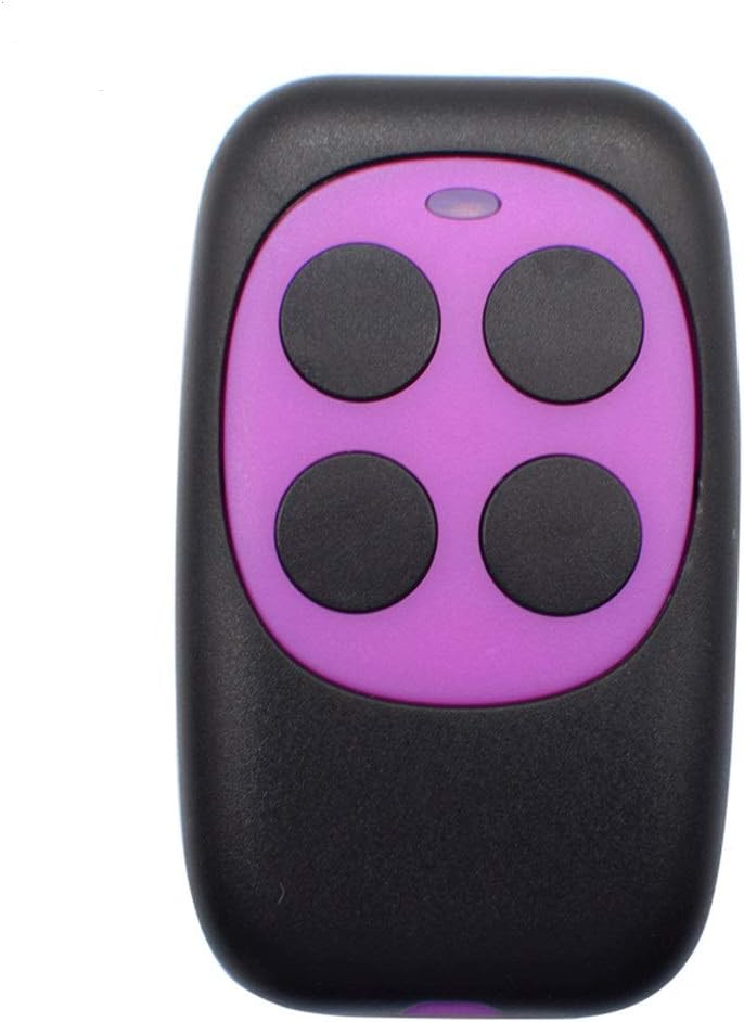 Remote Control 280-870Mhz Universal Remote Control Rolling Code Garage Door Remote Control Switch 4 Buttons Wireless Industrial Remote Control for Gates (Purple)