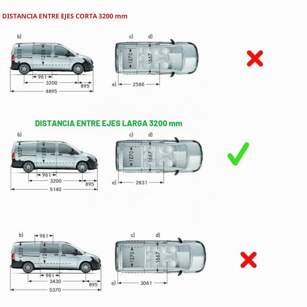 Barras de ventana de acero inoxidable cromado para Mercedes Vito W447 2014+ L1-L2, 8 unidades, puerta corrediza de doble cara