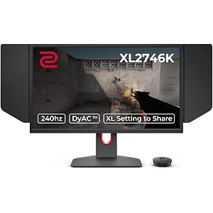 Amazon Com Benq Zowie Xl2546 24 5 英吋240hz 遊戲顯示器 1080p 1ms 動態準確度和黑色均衡器 適用於競爭優勢 S Switch 適用於自訂顯示設定檔